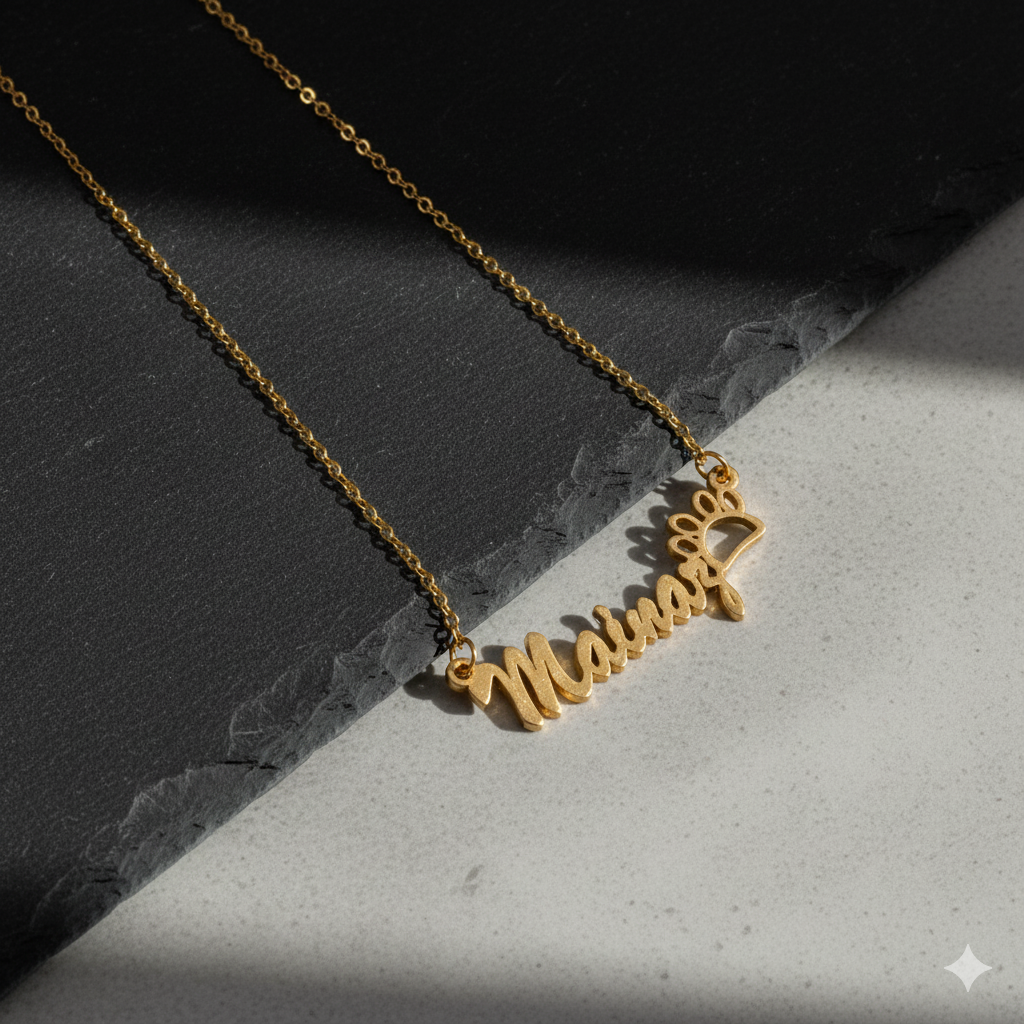 Customized Necklace With Paw