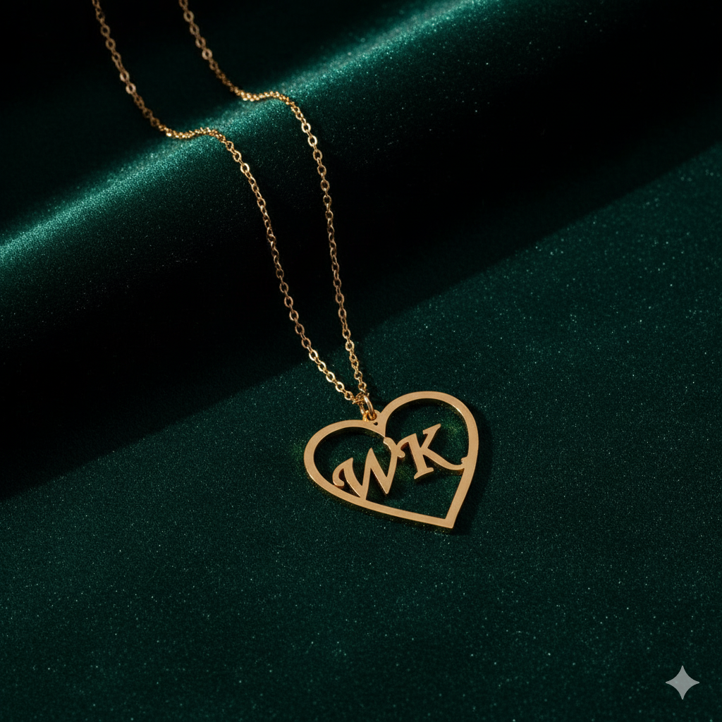 Customized Heart Shape Pendant Necklace