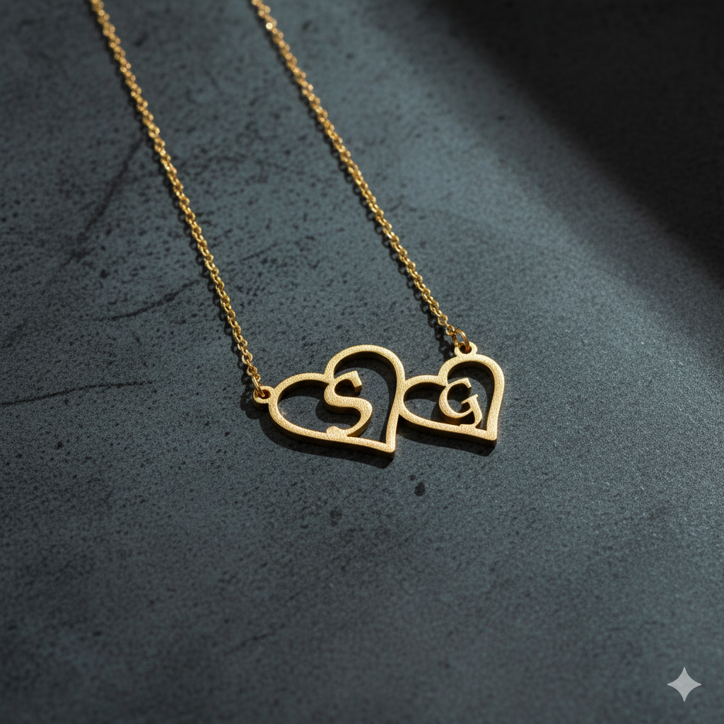 Opulent Necklace With Name Initials