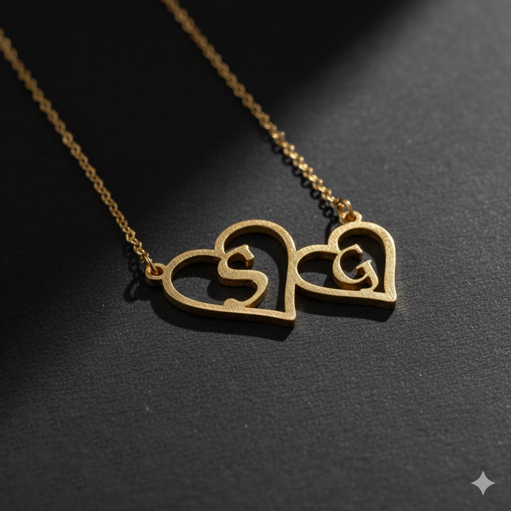 Opulent Necklace With Name Initials