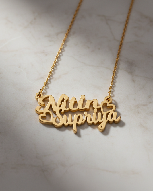 Aurora Necklace With Hearts