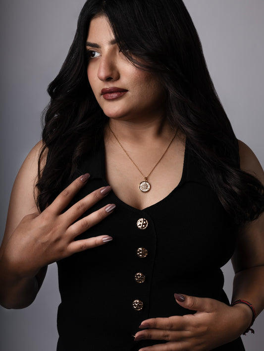 Astra Sun Medallion Necklace