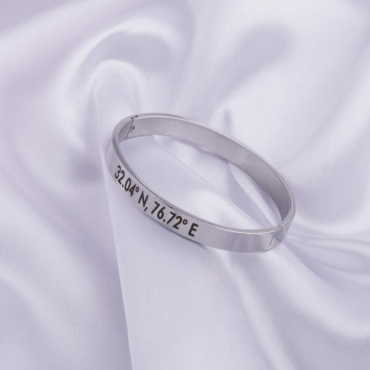 Personalized Silver Cuff Bracelet