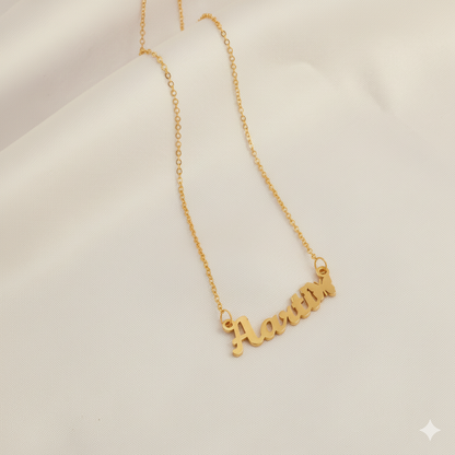 Elegant Name Pendant Necklace With Butterfly Charm