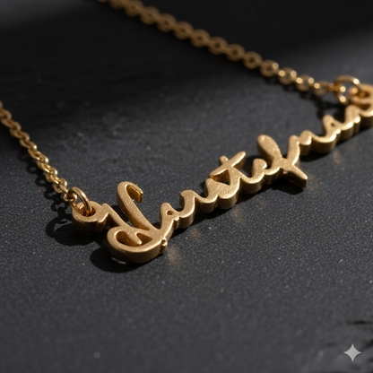 Classic Vogue Name Pendant Necklace