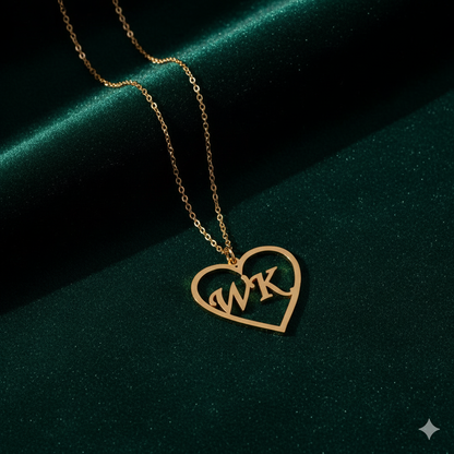 Customized Heart Shape Pendant Necklace