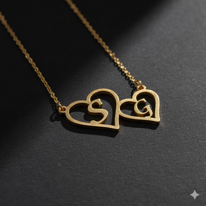 Opulent Necklace With Name Initials