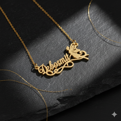 Stunning Necklace With Angel Charm