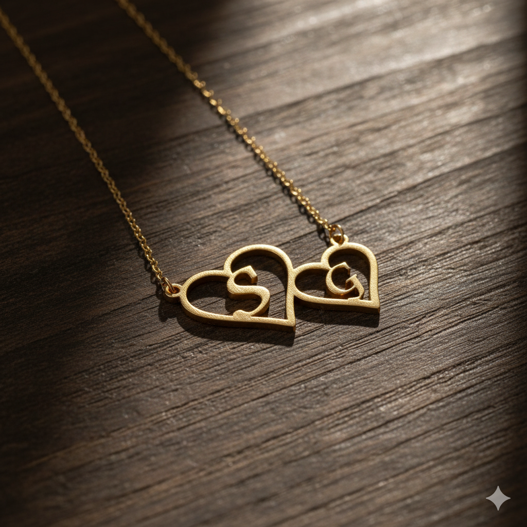 Opulent Necklace With Name Initials