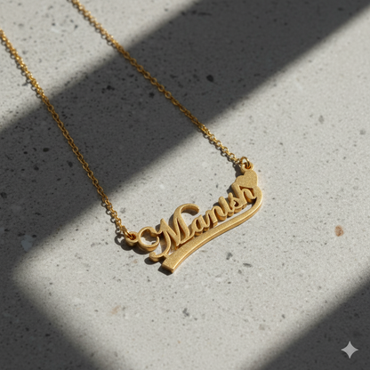 Classic Customized Necklace With Heart