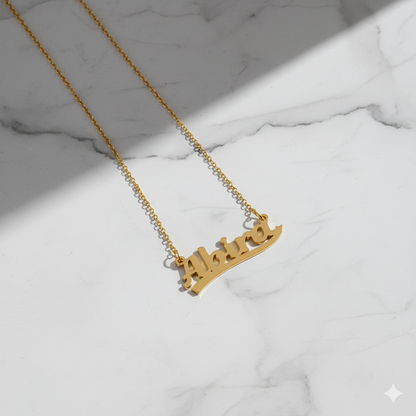 Sophisticated Necklace With Personalized Name Pendant