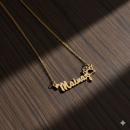 Customized Necklace With Paw