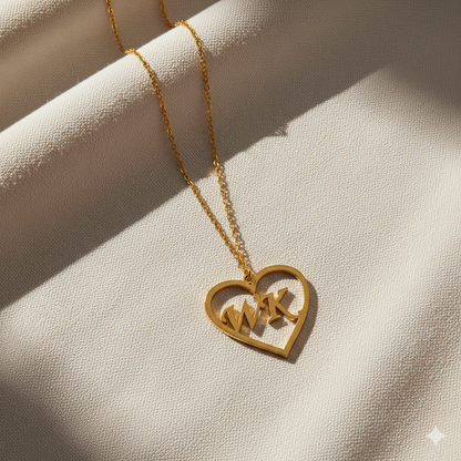 Customized Heart Shape Pendant Necklace