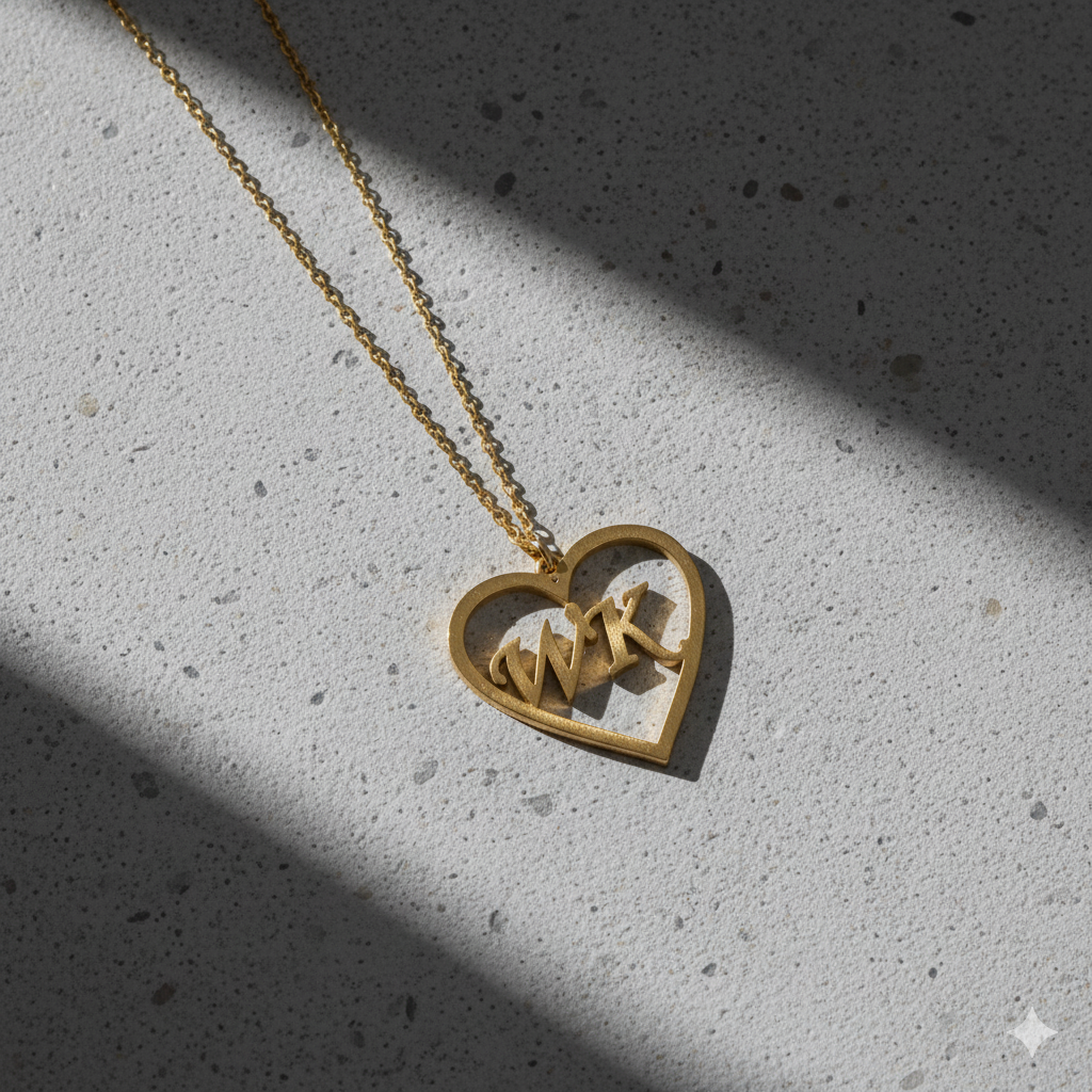 Customized Heart Shape Pendant Necklace