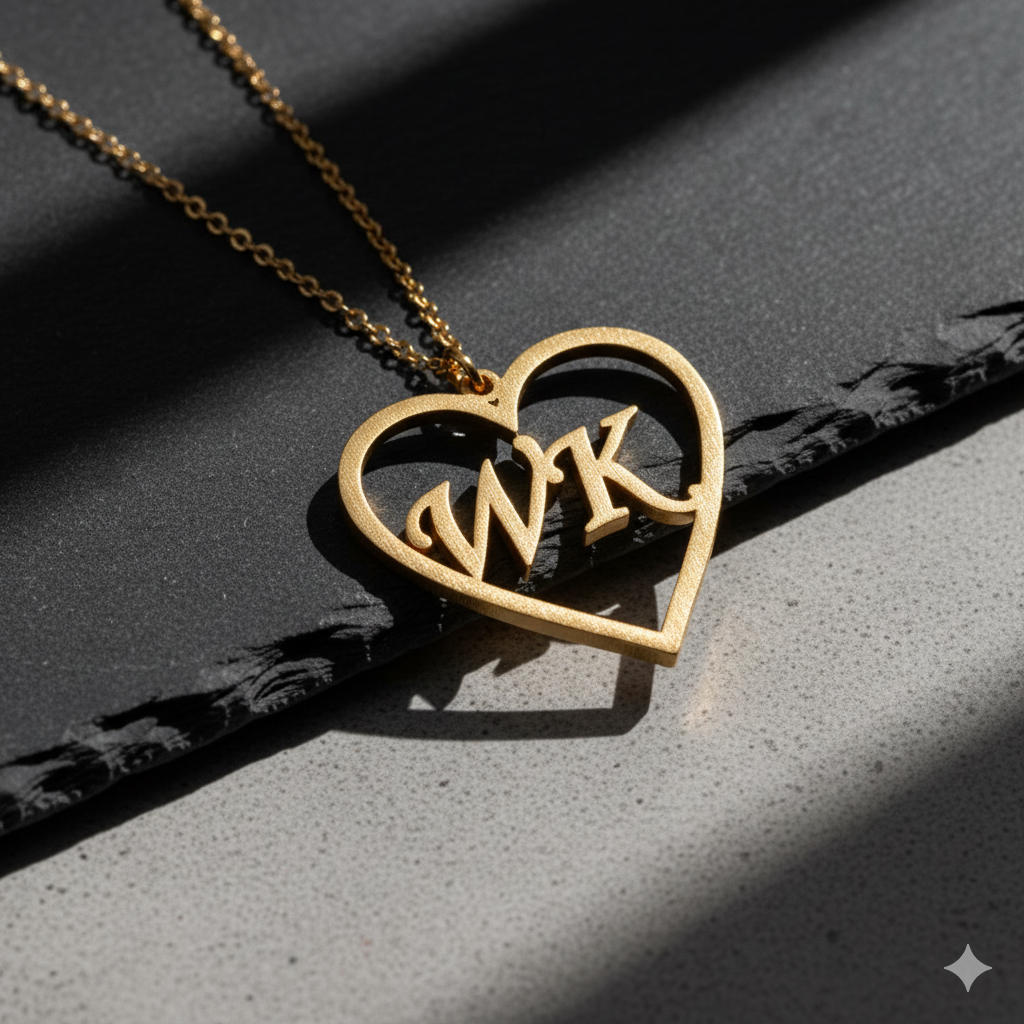 Customized Heart Shape Pendant Necklace