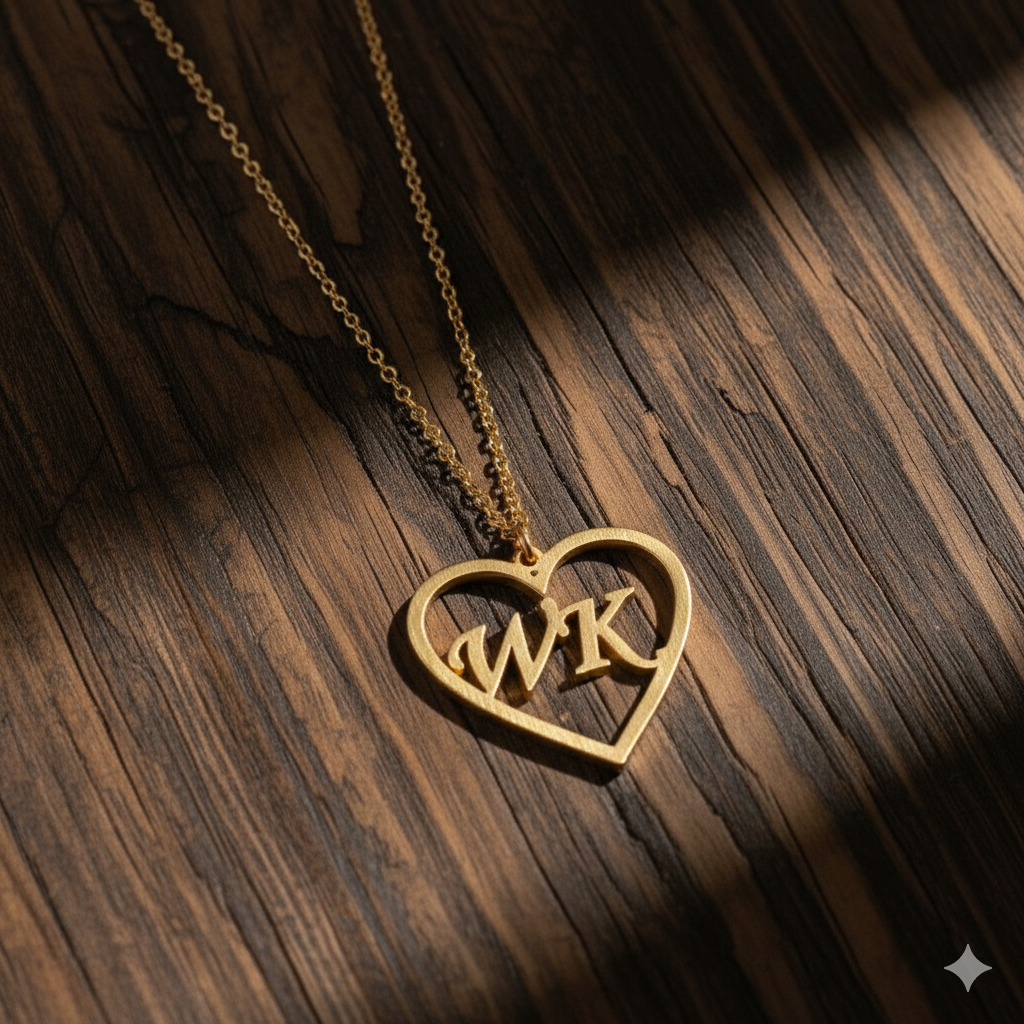 Customized Heart Shape Pendant Necklace