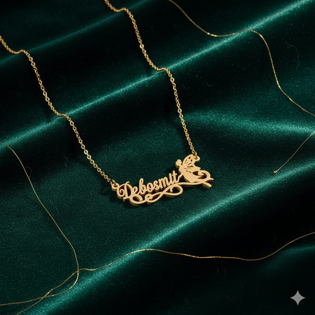 Stunning Necklace With Angel Charm