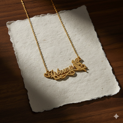 Stunning Necklace With Angel Charm