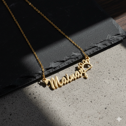 Customized Necklace With Paw
