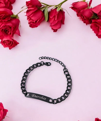 Sleek Black Men's Bracelet