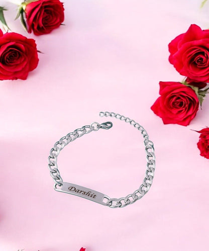 Sleek Silver Men's Bracelet