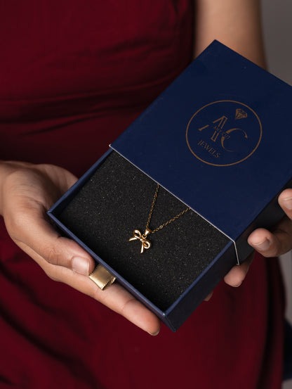 Classic Bow Charm Necklace