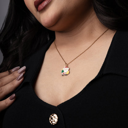 Santa Spark Charm Necklace – Christmas Luxe