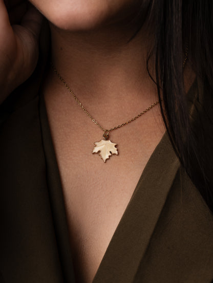 Sylva Gold Leaf Pendant – Quiet Luxury