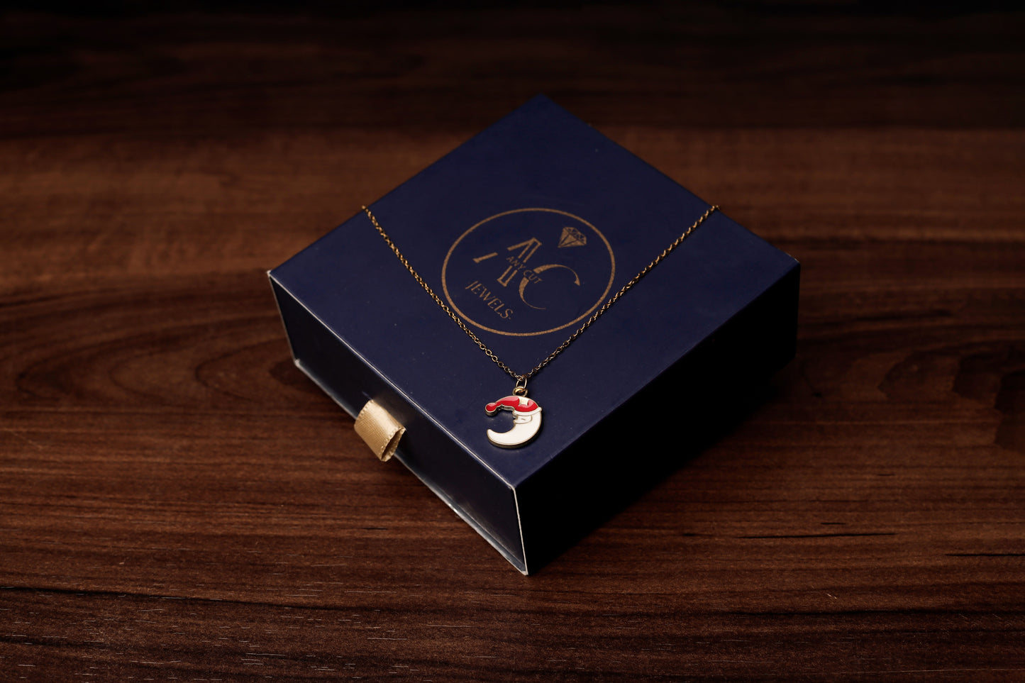 Celestial Santa Moon Necklace