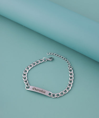 Sleek Silver Men's Bracelet