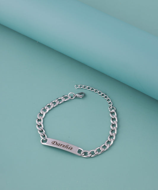 Sleek Silver Men's Bracelet