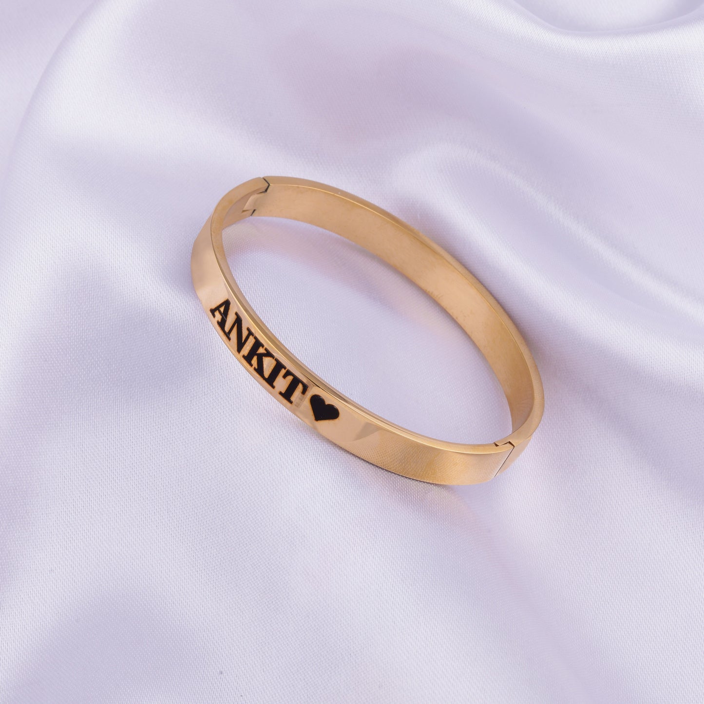 Personalized Gold Cuff Bracelet